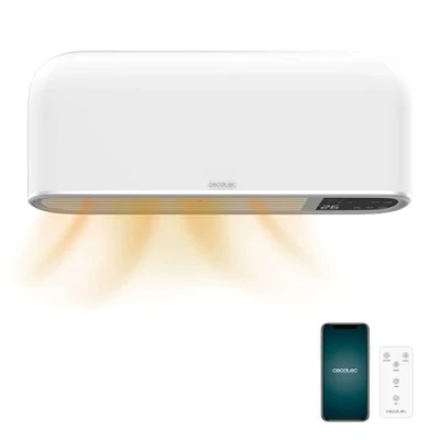 Immagine di Cecotec Scaldabagno Ceramico ReadyWarm 2000 Max Box Ceramic Connected. W, Display LED, Termostato Regolabile, Controllo via Wifi, Protezione IP22, Timer, da Surriscaldamento