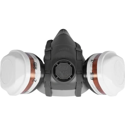 Immagine di ACE Set di protezione respiratoria per imbianchini e verniciatori Respiratore con doppio filtro A2P3 Semimaschera contro polveri, gas vapori