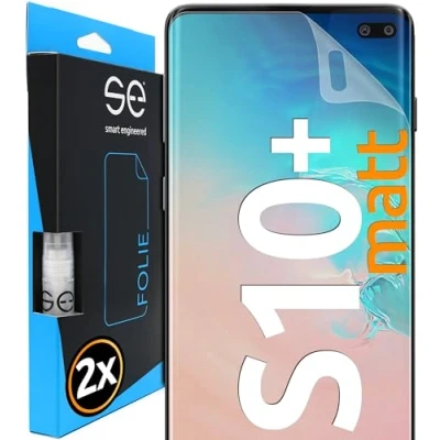 Immagine di smart engineered 3D Pellicola Opaca di Protezione dello Schermo per Samsung Galaxy S10 Plus antiriflesso [2 Pezzi Opaco, Case Friendly, Protettiva TPU