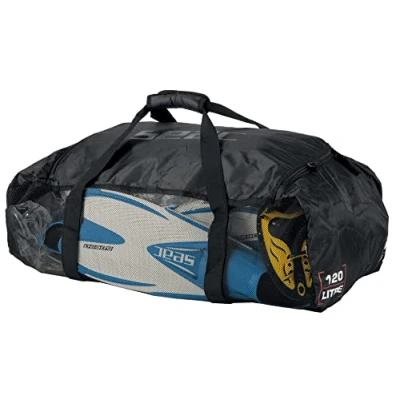 Immagine di SEAC Equipage Net, Borsone in Rete Pieghevole e Leggero per Attrezzatura Subacquea Unisex Adulto, Nero, 70 x 45 30 cm