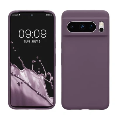 Immagine di kwmobile Cover per Google Pixel 8 Pro Custodia Back Case Smartphone in Silicone TPU Protezione Gommata Iris pallido