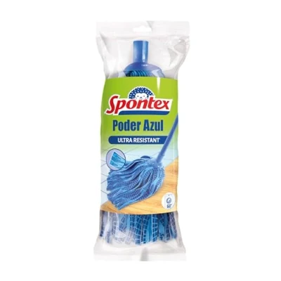 Immagine di Spontex Fiocco Poder Azul, a Frange in Tessuto non Tessuto, lavabile lavatrice, su tutti i tipi di pavimenti
