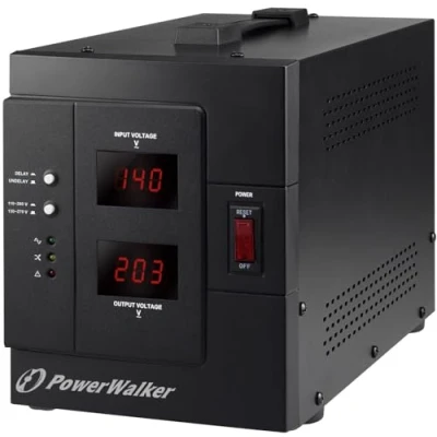 Immagine di Bluewalker Avr 3000 / siv regolatore di tensione (230v, 50 60hz, va, 2400w, tipo f (schuko), terminale) nero