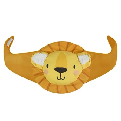 Immagine di Cuscino termico di noccioli ciliegia trattamento a freddo calore ideale per neonati e bambini piccoli fullprint fronte Bottiglia d&#039;acqua calda Lion [088]