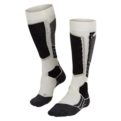 Immagine di FALKE SK2 Intermediate Cashmere W KH cachemire filo funzionale caldi spessi 1 paio, Calzini da sci Donna, Bianco (Woolwhite 2060), 37 38
