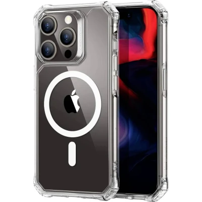 Immagine di ESR Air Armor HaloLock Case Backcover per cellulare Apple iPhone 15 Pro Trasparente Compatibile con MagSafe