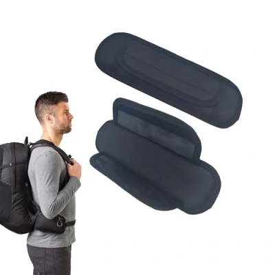 Immagine di TUKEVA 2 Pezzi Spallacci Zaino Spallina della Fotocamera Imbottitura universali di Ricambio per Spalla Zaino, Fotocamera, Palestra, Computer Portatile, Tracolla Chitarra (Nero)