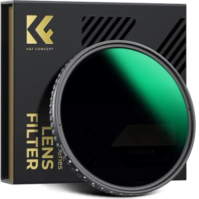 Immagine di K&amp;F Concept Nano X 58mm Filtro Variabile ND8 128 (3 7 stop) di Vetro Ottico con Rivestimento a 28 Strati per obiettivi