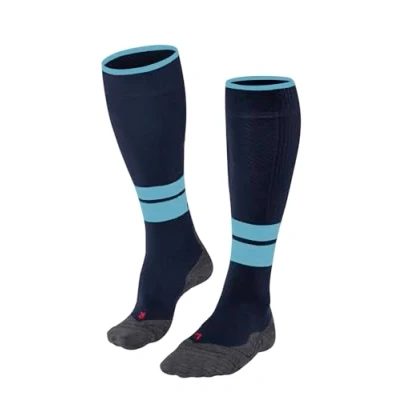 Immagine di FALKE TK Compression M KH lana filo funzionale con compressione 1 paio, Calzini da escursionismo Uomo, Blu (Marine 6120) Circonferenza polpaccio W3, 39 42