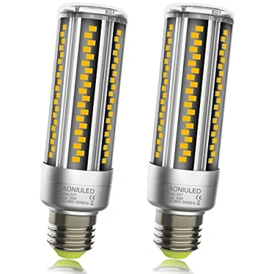 Immagine di Lampadine LED E27 20W 2500LM 3000K Caldo, Equivalenti a 200W Incandescenza, Alta luminosità Lampadina Mais luce bianca calda, Non Dimmerabile, Nessun Sfarfallio, Illuminazione LED, 2 Pezzi
