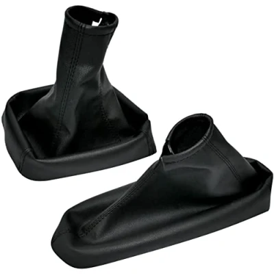 Immagine di Aerzetix C57837 Cuffia soffietto per leva del cambio e freno A mano compatibile con Opel Zafira dal 1999 al 2005 colore: nero in pelle sintetica