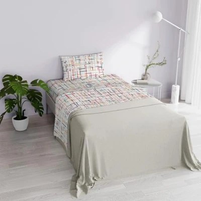Immagine di Italian Bed Linen DAFNE Completo letto stampato, microfibra, Snakeworld, Piazza e mezza