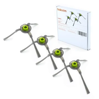 Immagine di BAKUUM x4 spazzole per LEFANT M2 M210 M210S M210B M210P M213. Confezione laterali. Pack Ricambi e Accessori Robot Aspirapolvere