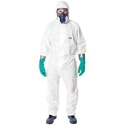 Immagine di 3M™ 4545 Indumento di protezione 5/6, PP+PE laminato microporoso 49 g/mq, Bianco, Taglia S