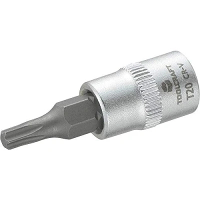 Immagine di TOOLCRAFT T20 816082 Profilo a T Inserto giravite bussola 20 1/4 (6.3 mm)