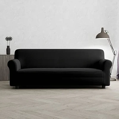 Immagine di MB HOME BASIC Copridivano “più Bello, Nero, 3 Posti