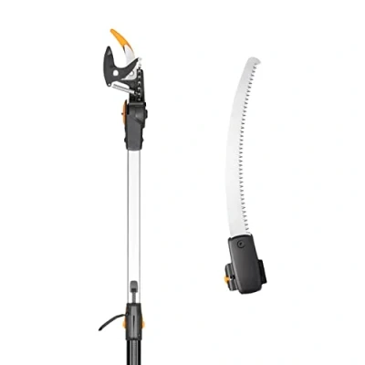 Immagine di Fiskars Set per Svettatoio Telescopico Bypass, Lama in Acciaio e Manico Alluminio, 2,4 4 m, UPX86 Seghetto Temprato, 46 cm, 1023634