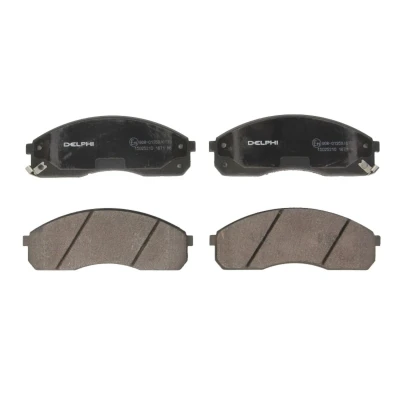 Immagine di DELPHI LP1671 Kit pastiglie freno con segnalatore acustico usura lamierino anticigolío senza accessori KIA: Carnival 2, I
