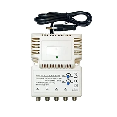 Immagine di HDME AMPLIFICATORE TNT Blinde 4 uscite AMPLI DA INTERNO ANTENNA TV 220V guadagno 25 DB