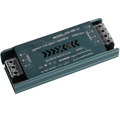 Immagine di Alimentatore switching LED sottile per ingegneria domestica 4.1A 24V 100W ingresso driver trasformatore AC100 265V a uscita DC24V adatto barre luminose bassa tensione