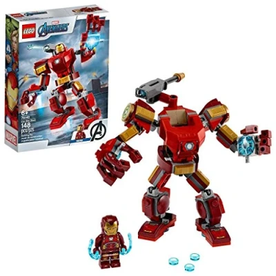 Immagine di LEGO Super Heroes Marvel Avengers Mech Iron Man, Playset con Figura Mobile da Combattimento, per Bambini dai 6 Anni in su, 76140