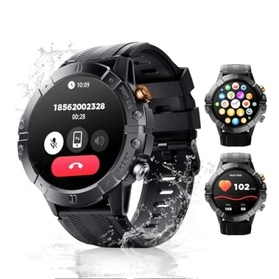 Immagine di SANAG C29 Smartwatch Uomo,1.52 Orologio con Chiamata Bluetooth, IP68 Impermeabile, 120 modalità Sportive, Frequenza Cardiaca/Pressione/Passi Fitness Tracker Android ios,Nero