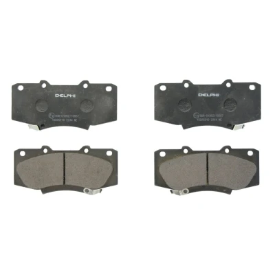 Immagine di DELPHI LP2244 Kit pastiglie freno con segnalatore acustico usura senza lamierino anticigolío accessori TOYOTA: HILUX 3 Pick up