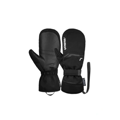 Immagine di Primus R TEX® XT Guanti da sci con passante per polso e membrana impermeabile, comodi caldi, in softshell, colore: nero/bianco, 9,5