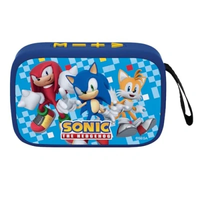 Immagine di Lexibook, SEGA Sonic the Hedgehog, Altoparlante Bluetooth portatile, wireless, USB C, scheda SD/TF, batteria ricaricabile, Blu, BT018SN