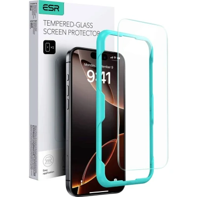 Immagine di ESR Tempered Glass Vetro di protezione per display iPhone 16 Pro 1 pz. 1D76500301