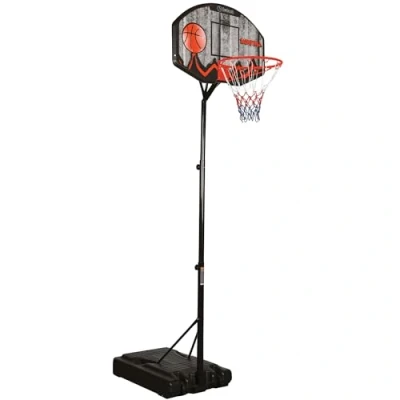 Immagine di Garlando Memphis, tabellone da basket con colonna ad Altezza regolabile per il divertimento di tutta la famiglia. canestro cm. 190 260