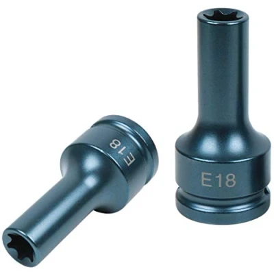 Immagine di KS Tools, Chiave a bussola + esagonale, Presa Torx E force da 3/4&quot;, lunga, E18