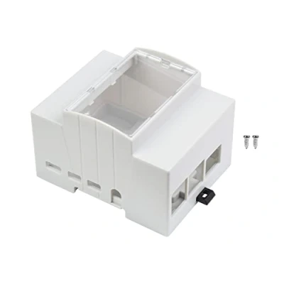 Immagine di Waveshare Custodia per Raspberry Pi 4, Guida DIN con Ampio Spazio Interno, Consente di Ospitare un Componente Aggiuntivo Come PoE HAT (D), RS485 CAN ecc.
