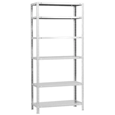 Immagine di Simon Rack 8425437064500 Scaffale Metallo Garage 6 Livelli con capacità di Carico 100 kg, Bianco, 2000x1000x300
