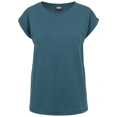 Immagine di Urban Classics Extended Shoulder Tshirt basic, Donna, Taglia: Medium, Teal