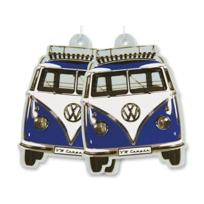 Immagine di BRISA VW Collection Volkswagen Deodorante per Auto Profumatore Fragranza Campervan T1 Bus design (Oceano/Blu/Set di 2)