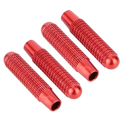 Immagine di KSTE 4pcs Sportello d&#039;auto Pin Lock manopola Copertura Fit for Benz A B E CLA GLA GLC GLK Class (Red)