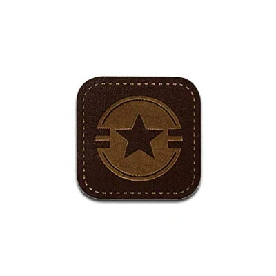 Immagine di Pelle stella Toppe termoadesive Patch Toppa ricamate, misura: 2,9 x cm