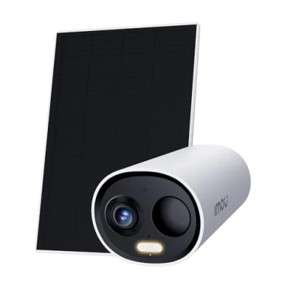 Immagine di Imou 2K Telecamera Wi Fi Esterno Senza Fili con Pannello Solare, Videocamera Sorveglianza Batteria 3MP, Rilevamento Umano/PIR, Visione Notturna a Colori, IP66, Modalità Privata, 2,4ghz