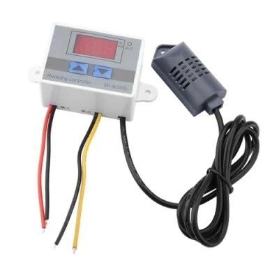 Immagine di Oumefar Regolatore di umidità Digitale, XH W3005 Interruttore Igrometro Digitale Sensore 0 99% RH 12V/24V/220V(220V)