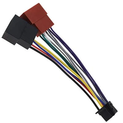 Immagine di Be In Your Mind Adattatore per cablaggio autoradio auto, connettore a 16 pin mini cavo ISO 8 pin, compatibile con Sony