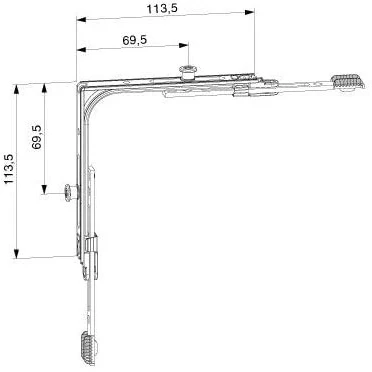 Immagine di Maco 222202 MM Raccordo angolare 2 iS, Argento