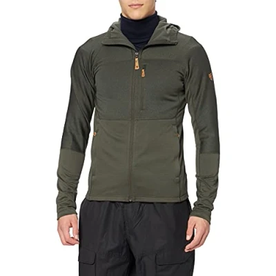 Immagine di Fjällräven Abisko Trail Fleece M, Felpa con Cappuccio , Uomo, Verde (Deep Forest), L