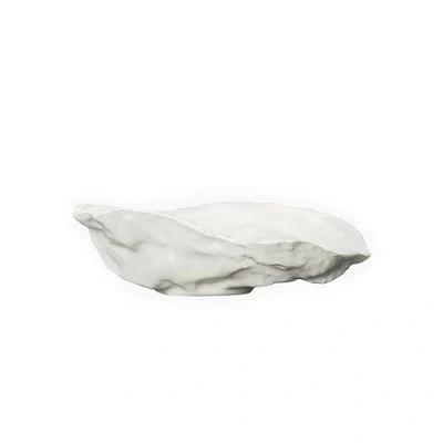 Immagine di ByOn Piatto da portata a forma di Austerform Plate Oyster bianco in dolomite, dimensioni: 13 cm, 5228621302, beige