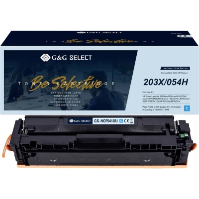 Immagine di G&amp;G Toner sostituisce HP 203X Compatibile Ciano CF541X/Cartridge 054H Cyan GS HCF541X(U)