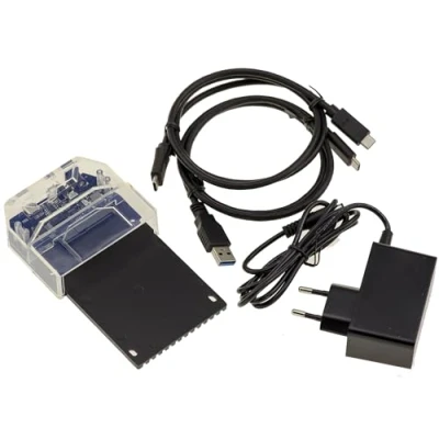 Immagine di KALEA INFORMATIQUE Docking station per dischi SAS 2,5 SFF 8482 Collegamento USB3.0 5G Alimentazione 12V 2A Supporto 18TB USB Serial Attached SCSI HDD Dock