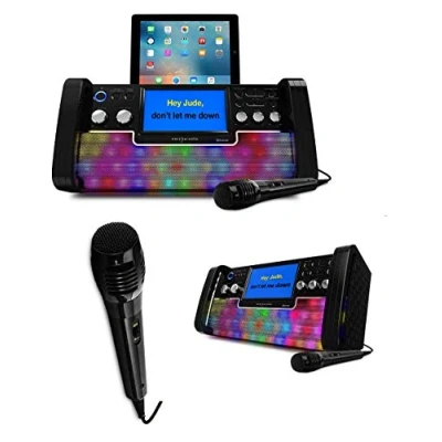 Immagine di Easy Karaoke EKS780 BT Bluetooth CD+CDG Disco Party Machine con altoparlante, 1 microfono, luci LED da discoteca e schermo TFT a colori 7 pollici