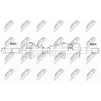 Immagine di NTY NPW CH 100 Albero motore / Semiasse Assale anteriore Sx 623 Trasmissione automatica JEEP: Cherokee III
