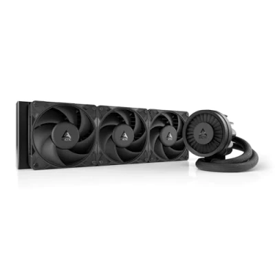 Immagine di ARCTIC Liquid Freezer III Pro 360 Dissipatore AIO per CPU, 3 x 120 mm Raffreddamento a Liquido, Radiatore da 38 mm, Pompa PWM, Ventola VRM, AMD AM5/AM4, Intel LGA1851/1700 Telaio di Contatto Nero