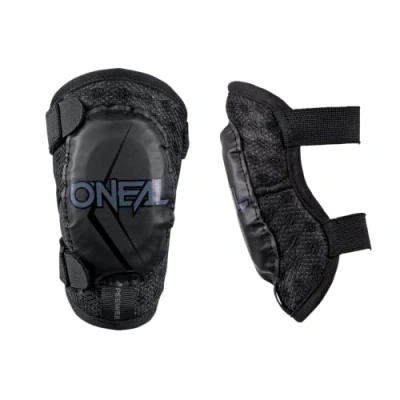 Immagine di O&#039;Neal Protezione per il gomito Bambini Motocross Enduro Vestibilità comoda e dinamica, regolabile con cinghie elastiche, Età 4 9 Pee Wee Elbow Guard Nero Bianco Taglia M/L